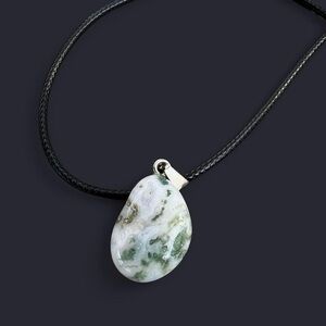 Tree Agate Pendant Necklace